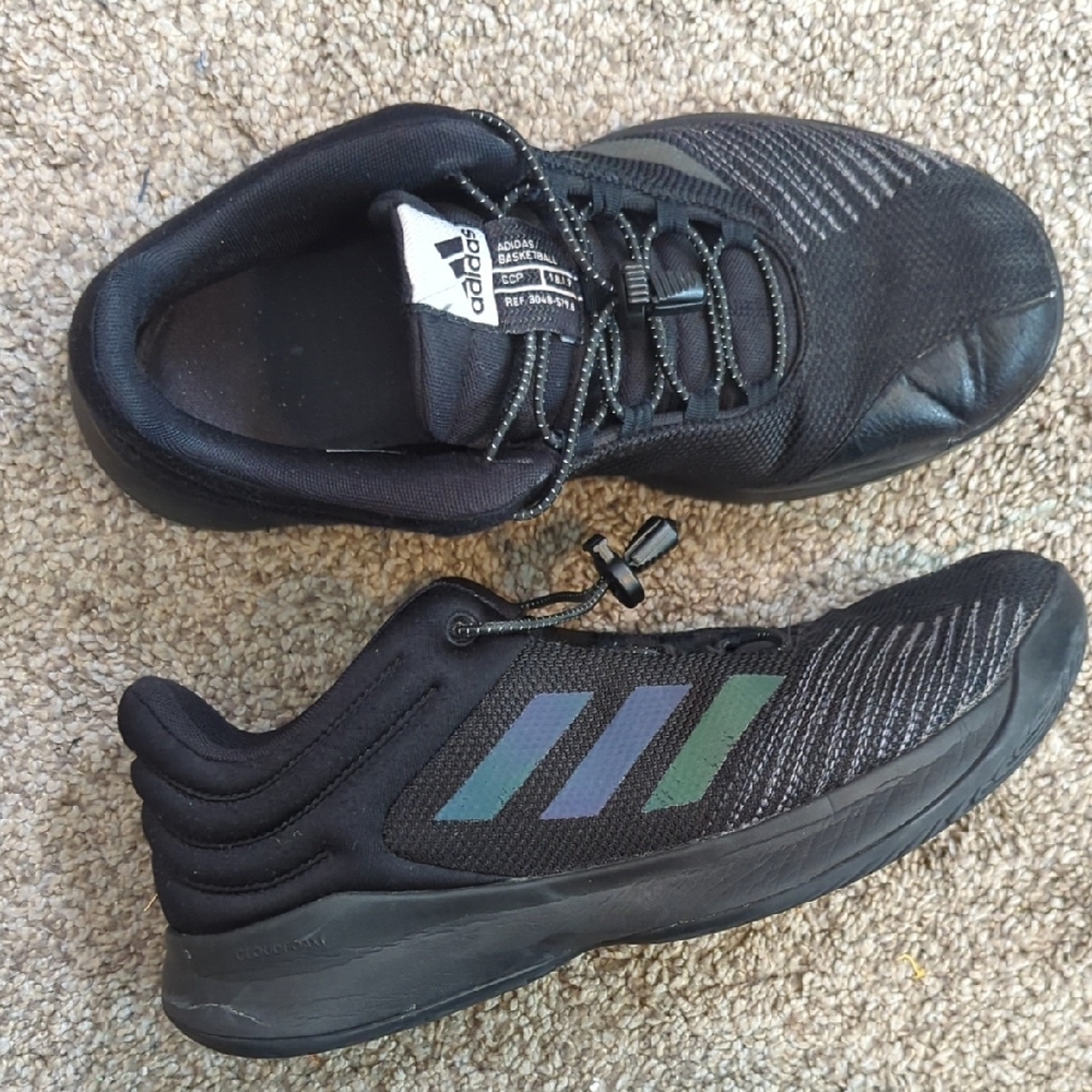 Adidas Men's‎ LVL 029002 Black Basketball Athletic Sneakers Size 9